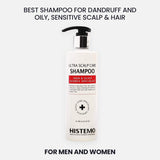 Histemo Anti-Dandruff & Oily Hair Kit, Scalp Cleanser, Shampoo, Conditioner & Hair Tonic, DHT Blocking Hair Restoration Treatment